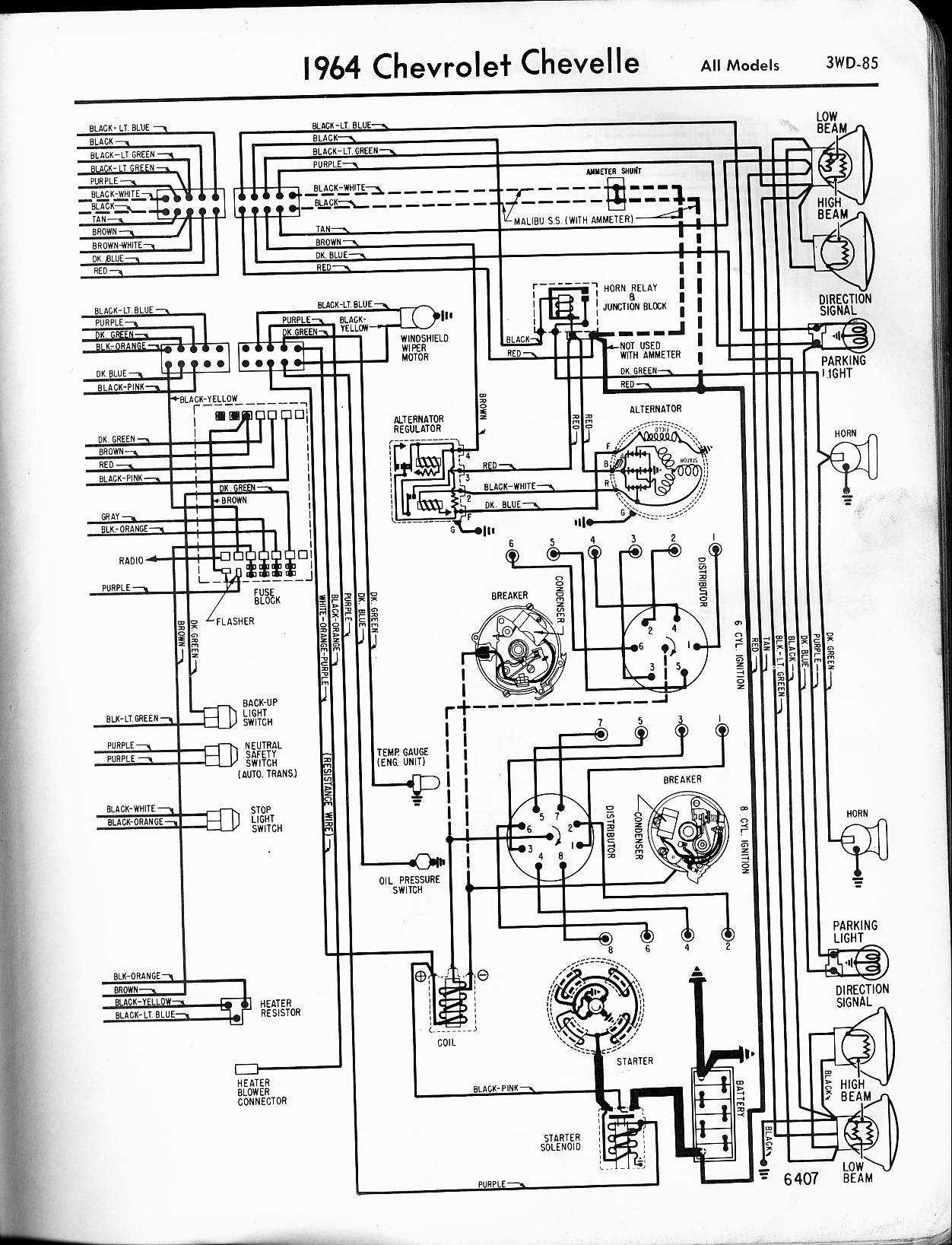 Fuse Box Diagram For 1965 El Camino. distributor wiring puzzle chevelle